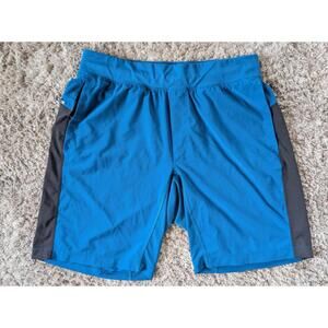 Lululemon Men's Blue Black Colorblock T.H.E. Athletic Shorts